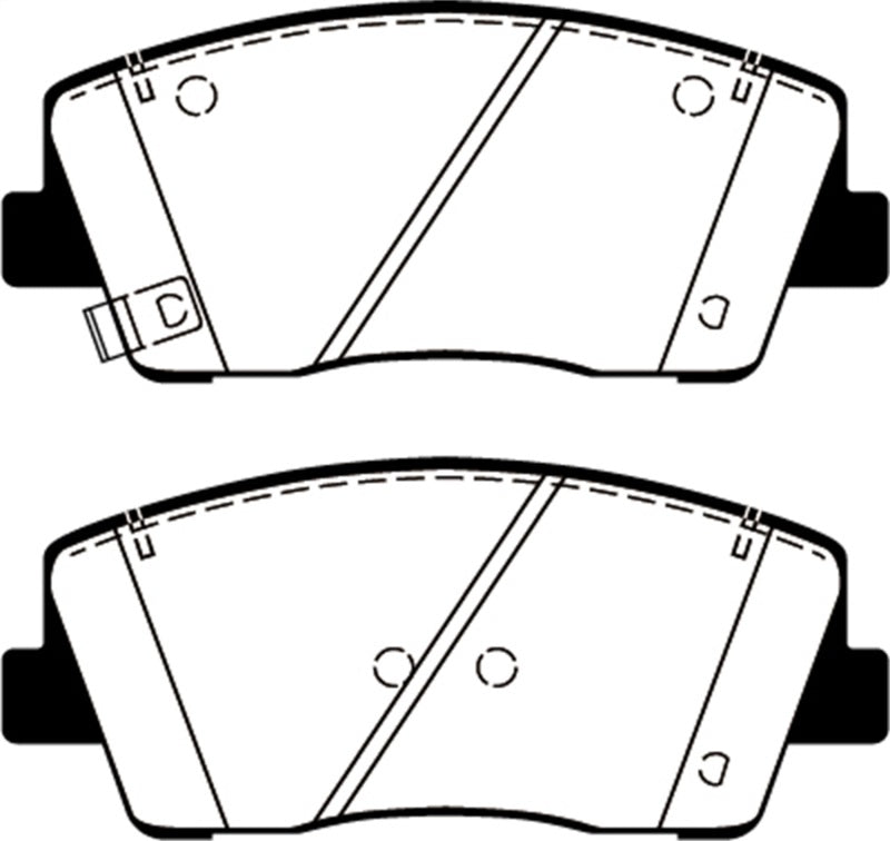 EBC DP42358R 2019+ Genesis G70 2.0T Yellowstuff Front Brake Pads