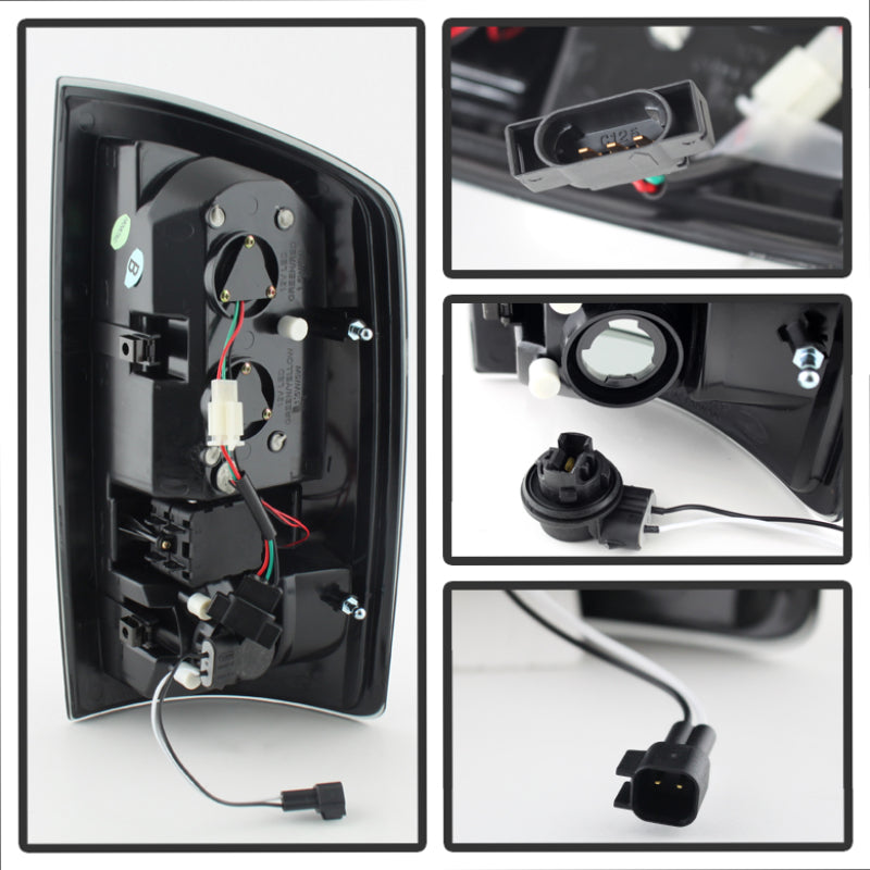 SPYDER 5078117 Spyder Dodge RAM 07-08 1500/RAM 07-09 2500/3500 LED Tail Lights Black Smoke ALT-YD-DRAM06-LED-BSM