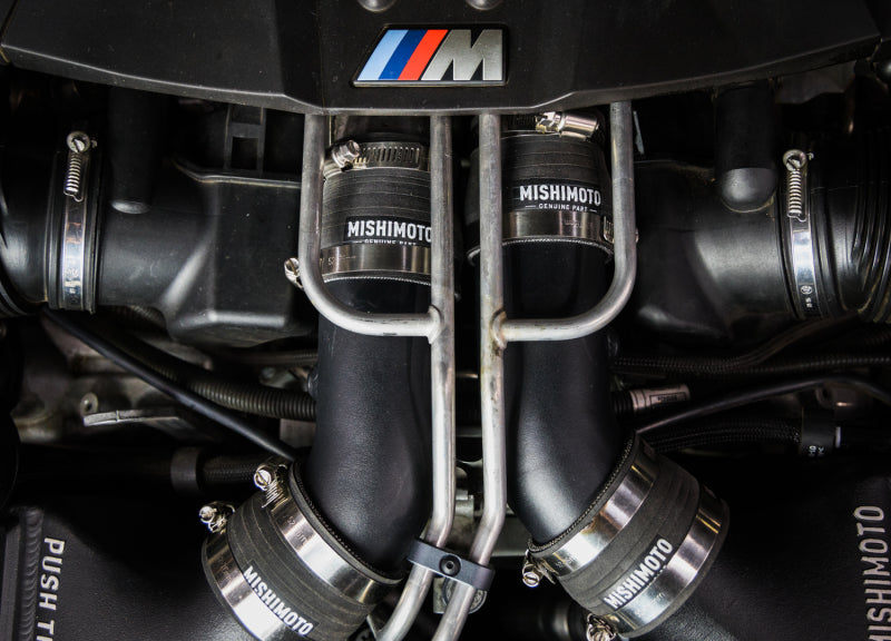 Mishimoto MMICP-F10-12MWBK 12-16 BMW F10 M5 Intercooler Pipe Kit Micro Wrinkle Black