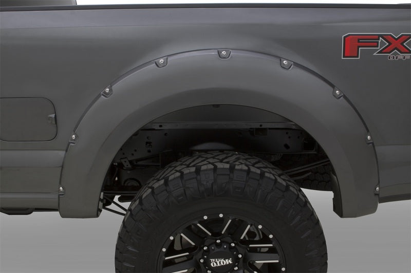Bushwacker 20942-12 17-18 Ford F-250 Super Duty Pocket Style Flares 4pc - Oxford White