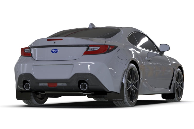 Rally Armor MF99-UR-BLK-DGRY 2022+ Subaru BRZ / 2022+ Toyota GR86 Black UR Mud Flap w/ Dark Grey Logo