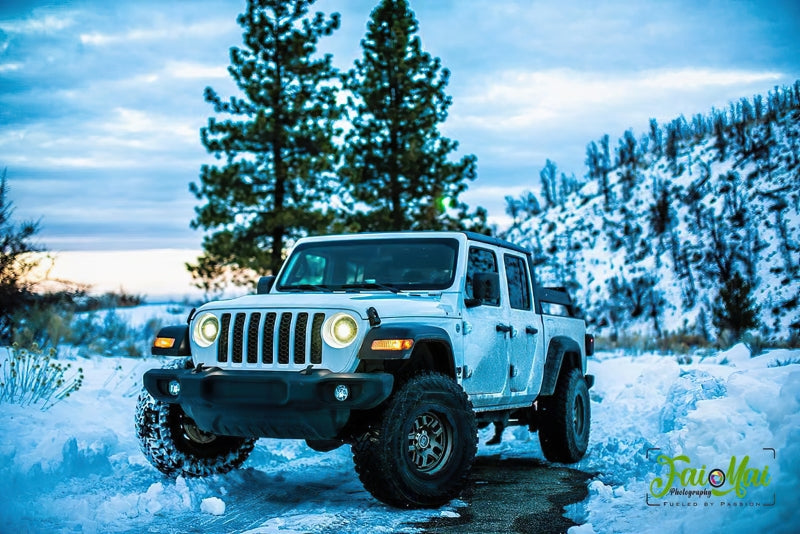 ORACLE Lighting 5839-504 Oracle Oculus Bi-LED Projector Headlights for Jeep JL/Gladiator JT - Matte Blk - 5500K SEE WARRANTY