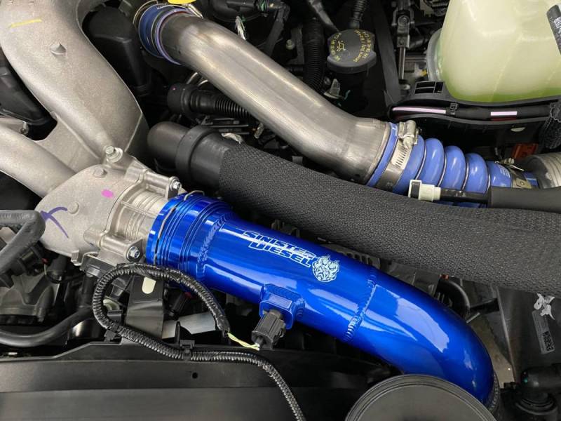 Sinister Diesel SD-INTRPIPE-6.7P-COLD-17 17-19 Ford Powerstroke 6.7L Cold Side Charge Pipe