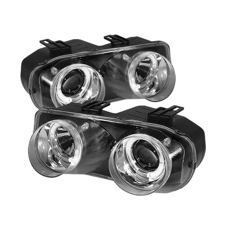 SPYDER 5008688 Spyder Acura Integra 94-97 Projector Headlights LED Halo -Chrome High H1 Low 9006 PRO-YD-AI94-HL-C