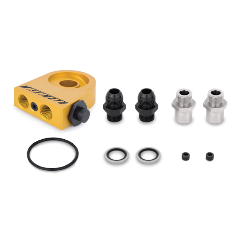 Mishimoto MMOC-UHTBK Universal Thermostatic 25 Row Oil Cooler Kit (Black Cooler)
