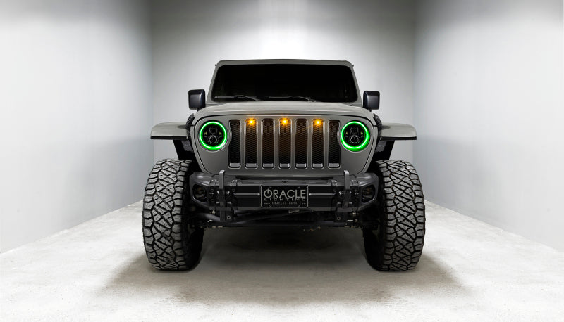 ORACLE Lighting 5769J-332 Oracle Jeep Wrangler JL/Gladiator JT 7in. High Powered LED Headlights (Pair) - Dynamic SEE WARRANTY