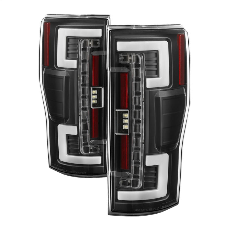 SPYDER 5085610 Spyder 17-18 Ford F250 (w/Blind Spot Sens./LED Model Only) LED Tail Lights-Blk ALT-YD-FS17BS-LED-BK
