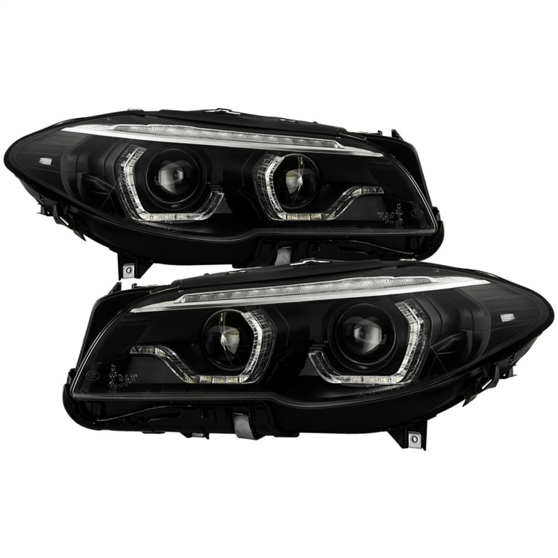 SPYDER 5088208 Spyder BMW 5 Series F10 11-13 Xenon/HID AFS Projector Headlights - Black PRO-YD-BMWF10HIDAFS-SEQ-BK