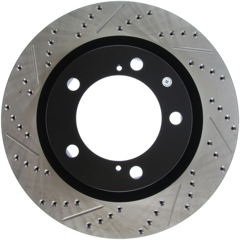 Stoptech 127.44156R StopTech 07-09 Toyota Tundra / 08-09 Toyota Sequoia Front Right Slotted & Drilled Rotor