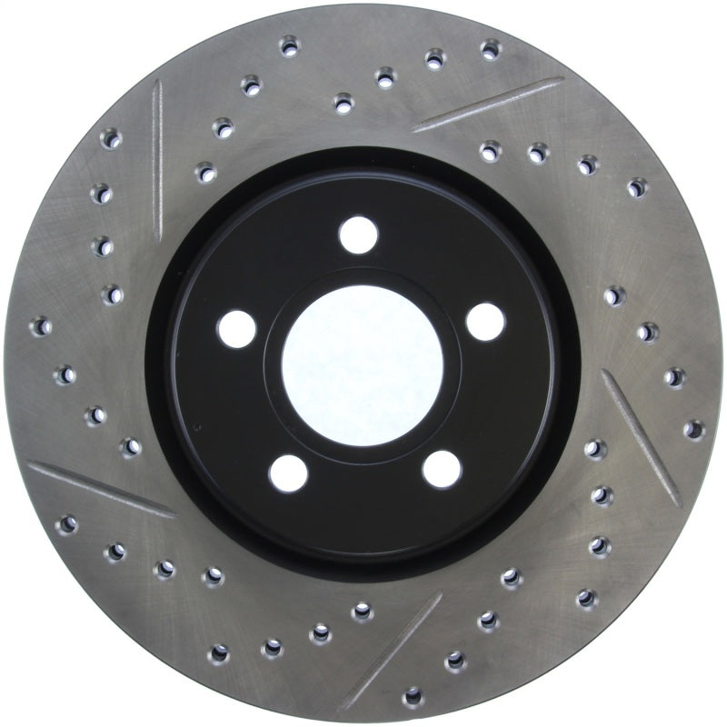 Stoptech 127.63053R StopTech 03-09 Chrysler PTCruiser Tur / 03-05 Dodge Neon SRT-4 Front Right Slotted & Drilled Rotor