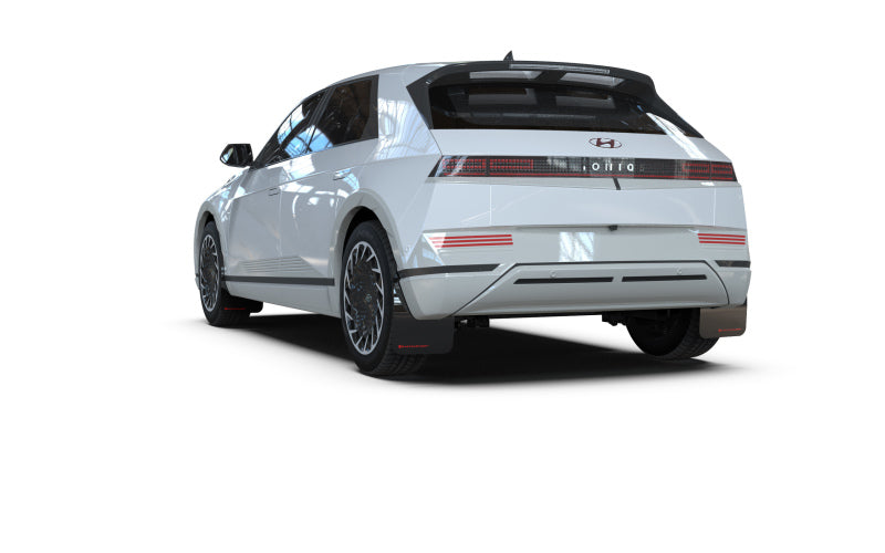 Rally Armor MF87-UR-BLK-RD 2022 Hyundai Ioniq 5 Black Mud Flap w/ Red Logo