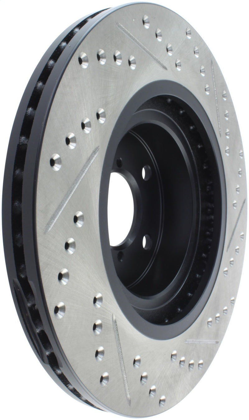 Stoptech 127.47021R StopTech Slotted & Drilled Sport Brake Rotor