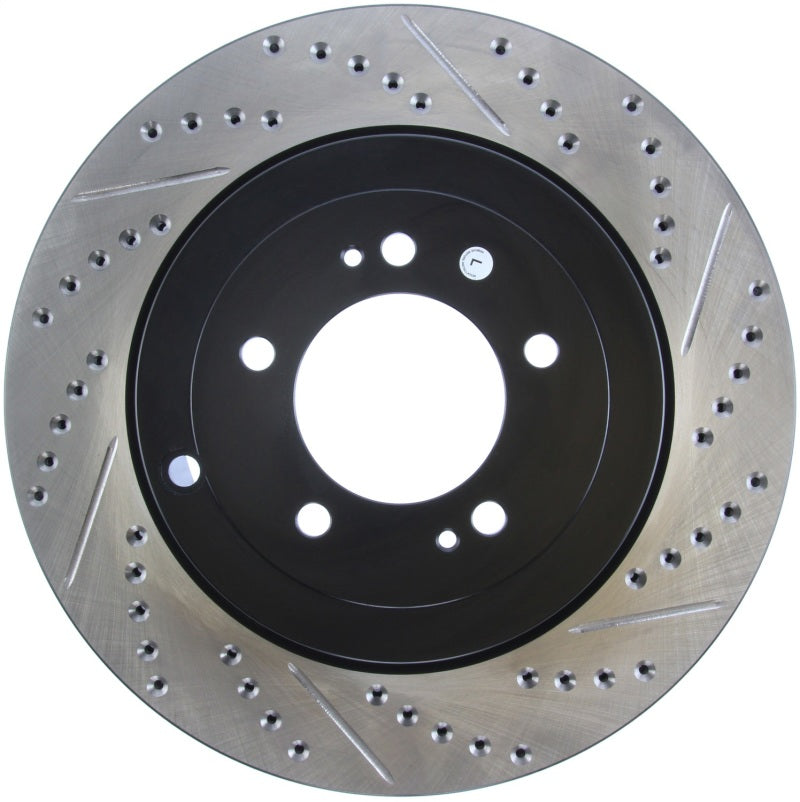 Stoptech 127.46075L StopTech Slotted & Drilled Sport Brake Rotor