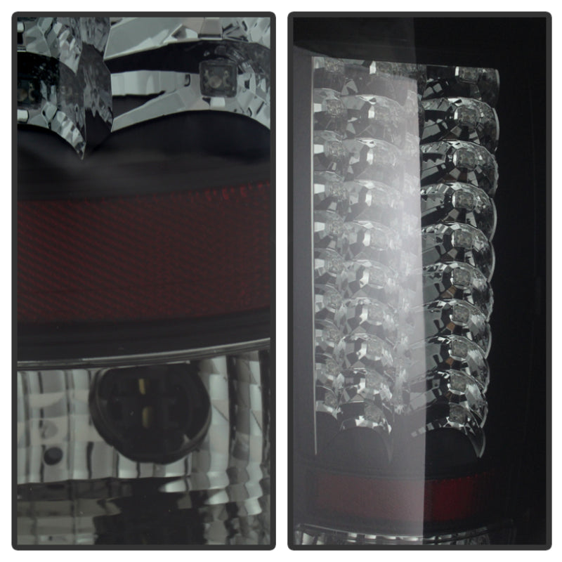 SPYDER 5078186 Spyder GMC Sierra 07-13 (Not 3500 Dually 4 Rear Wheels)LED Tail Lights Blk Smke ALT-YD-GS07-LED-BSM