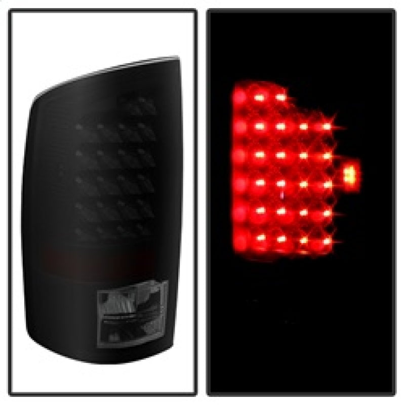 SPYDER 5077509 Xtune Dodge RAM 02-06 1500 / RAM 2500/3500 03-06 LED Tail Light Black Smoke ALT-JH-DR02-LED-BKSM
