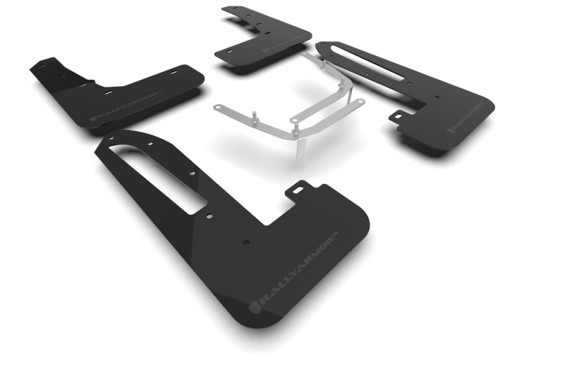 Rally Armor MF97-UR-BLK-GRY 2023+ Honda Civic Type R Black Mud Flap Grey Logo