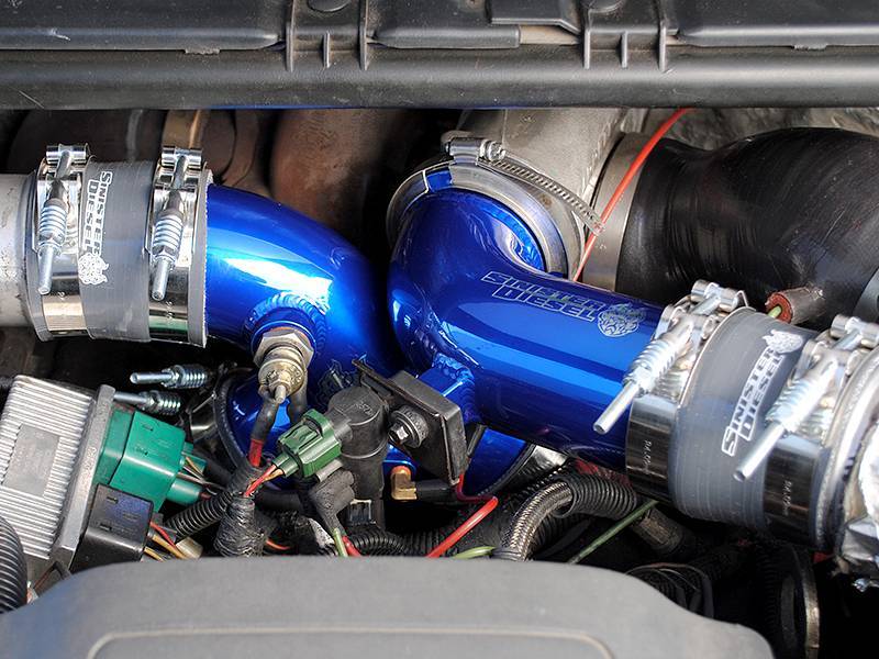 Sinister Diesel SD-INTEL-7.3-BK 99.5-03 Ford 7.3L Powerstroke Intake Elbow