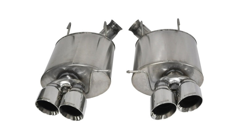 CORSA Performance 14321 Corsa 2013-2014 Ford Mustang Shelby GT500 5.8L V8 Polished Sport Axle-Back Exhaust