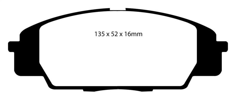 EBC DP31254C 07-11 Acura CSX (Canada) 2.0 Type S Redstuff Front Brake Pads