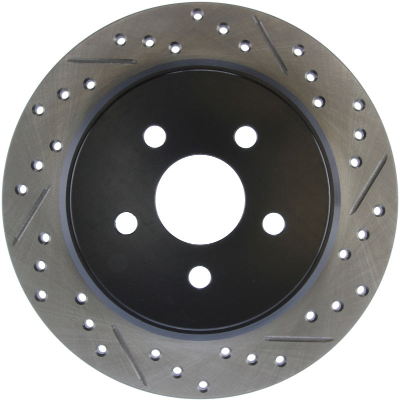 Stoptech 127.63054L StopTech 03-09 Chrysler PTCruiser Tur / 03-05 Dodge Neon SRT-4 Rear Left Slotted & Drilled Rotor
