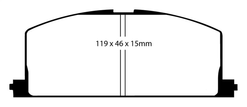 EBC DP4453R 90-91 Toyota Celica 1.6 Yellowstuff Front Brake Pads