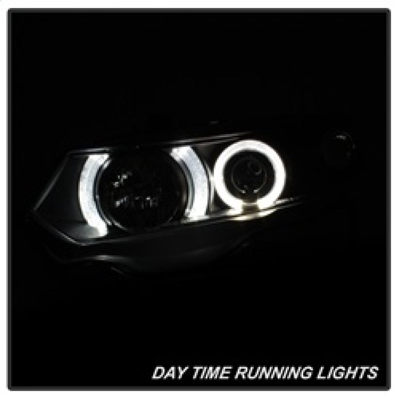 SPYDER 5010780 Spyder Honda Civic 06-08 2Dr Projector Headlights LED Halo Black High H1 Low H1 PRO-YD-HC06-2D-HL-BK
