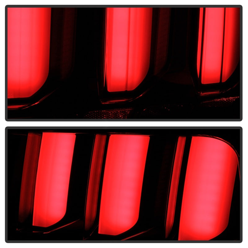 SPYDER 5086693 Spyder 05-09 Ford Mustang (White Light Bar) LED Tail Lights - Black ALT-YD-FM05V3-LED-BK