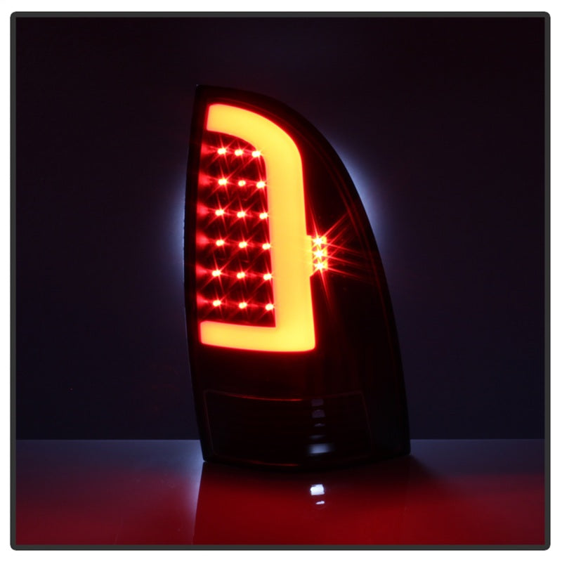 SPYDER 5082121 xTune Toyota Tacoma 05-15 Tail Lights - Light Bar LED - Black ALT-ON-TT05-LBLED-BK