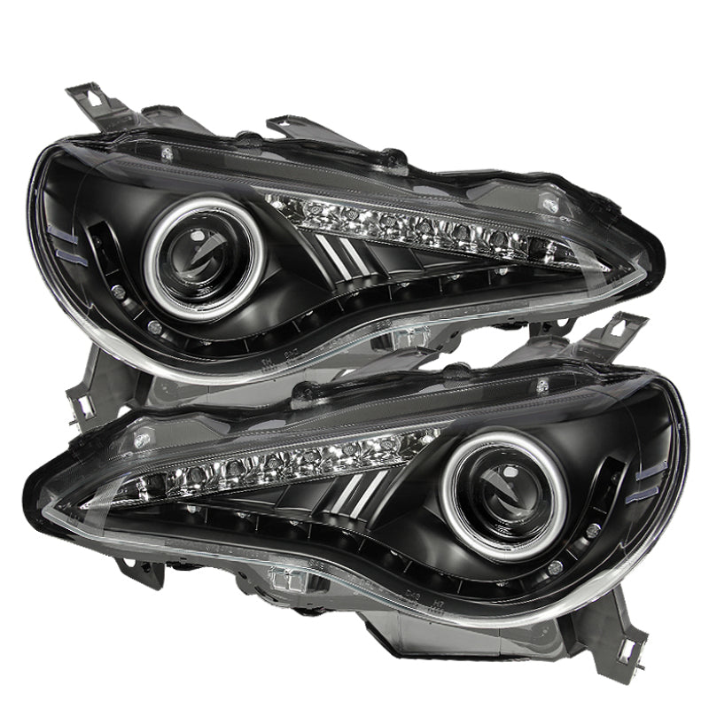 SPYDER 5075475 Spyder Subaru BRZ 12-14 Projector Headlights- DRL LED Black PRO-YD-SUBRZ12-BK