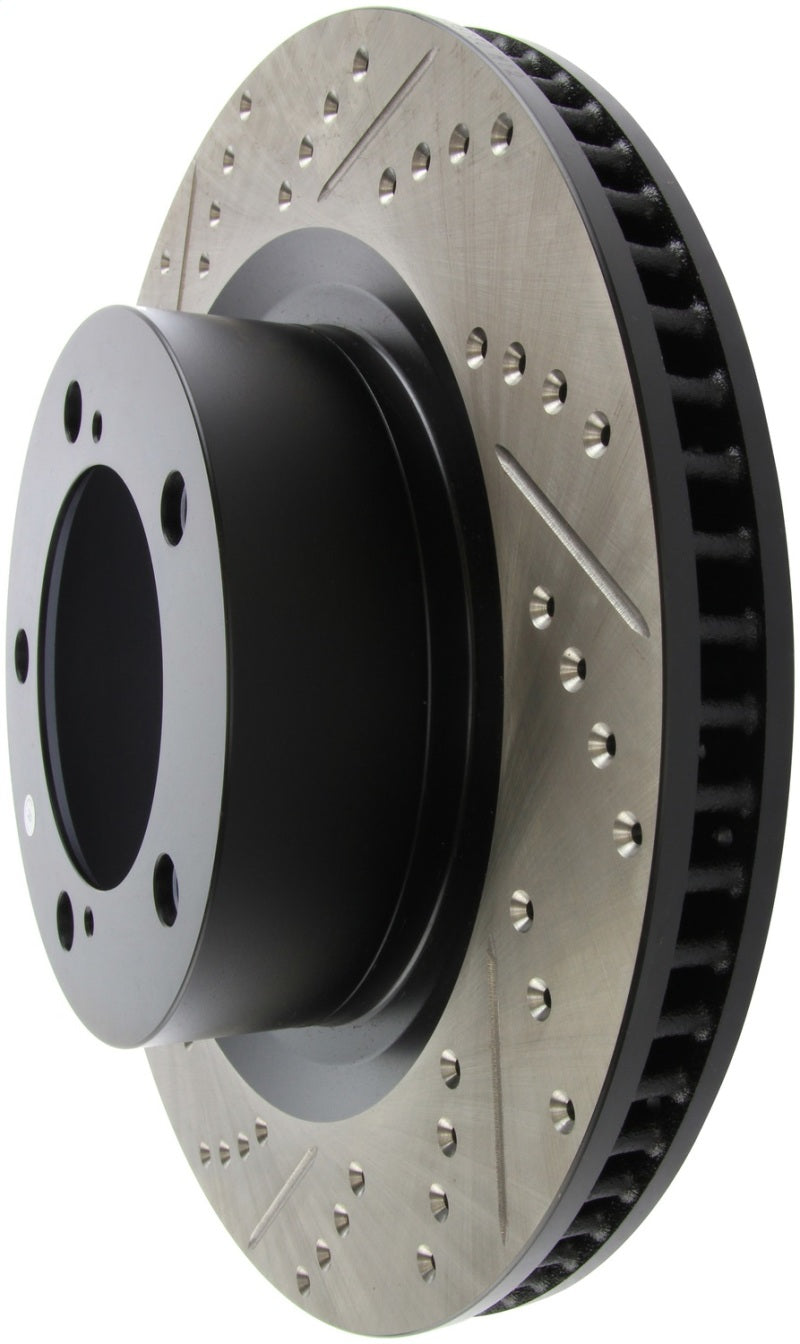 Stoptech 127.44156R StopTech 07-09 Toyota Tundra / 08-09 Toyota Sequoia Front Right Slotted & Drilled Rotor