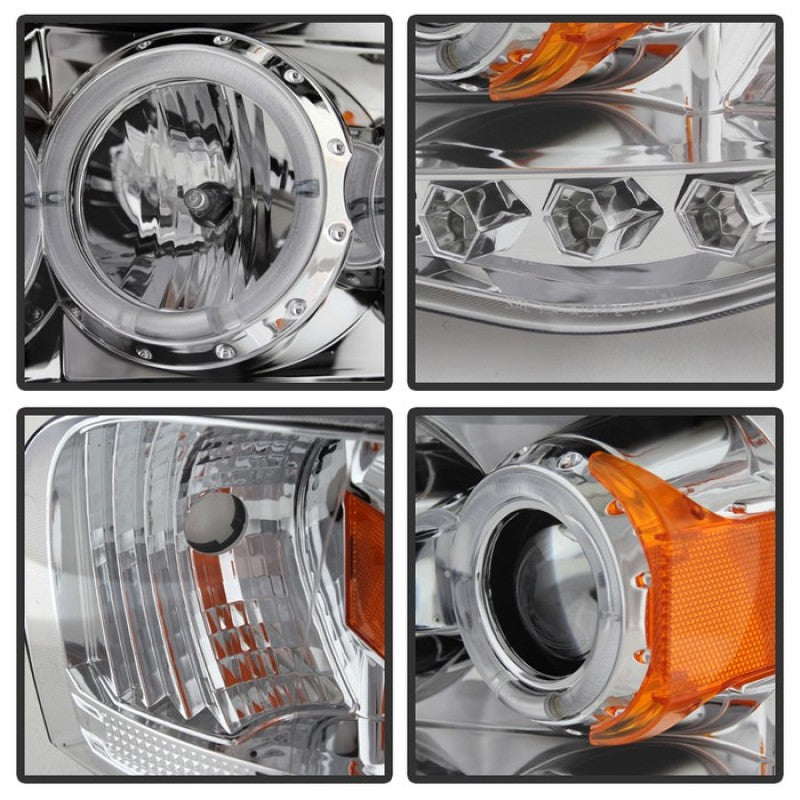 SPYDER 5009982 Spyder Dodge RAM 1500 02-05/RAM 2500 03-05 Projector Headlights LED Halo LED Chrm PRO-YD-DR02-HL-C