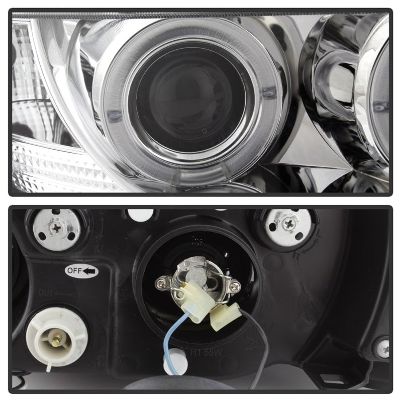 SPYDER 5009098 Spyder BMW Z3 96-02 Projector Headlights LED Halo Chrome High H1 Low H1 PRO-YD-BMWZ396-HL-C