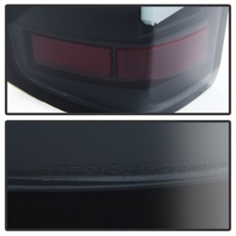 SPYDER 5079992 Spyder 14-18 Chevy 1500 / 15-19 GMC 3500 Dually / Bar LED Tail Lights Blk Smke ALT-YD-CS14-LBLED-BSM
