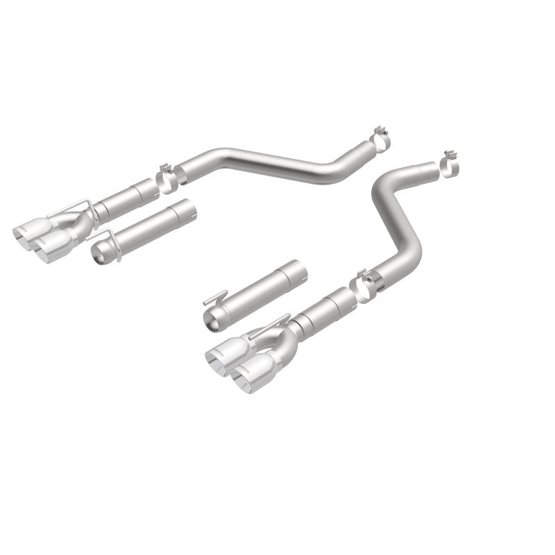 Magnaflow 19206 MagnaFlow Axle-Back, SS, 3in, Quad Split Rear 3.5 Tips 2015 Dodge Challenger incl SRT Hellcat