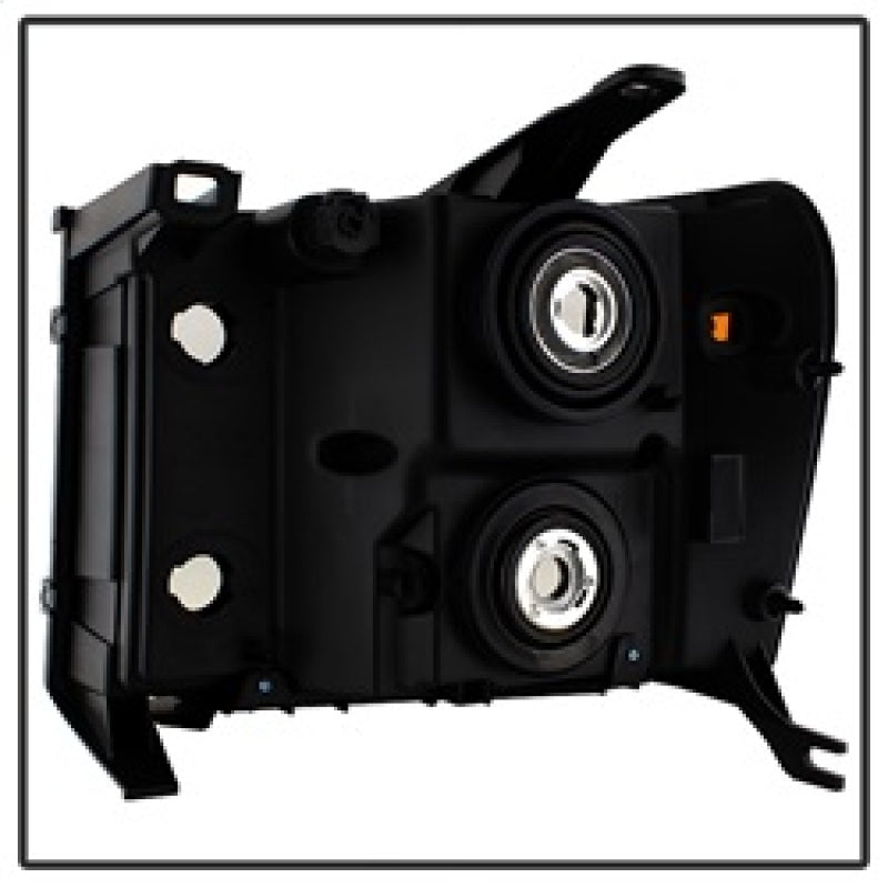 SPYDER 9034749 Xtune GMC Sierra 07-13 Crystal Headlights Black HD-JH-GSIE07-AM-BK