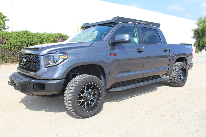 Go Rhino 5933120T 19-21 Toyota Tundra CrewMax Ceros Low Profile Roof Rack - Tex. Blk