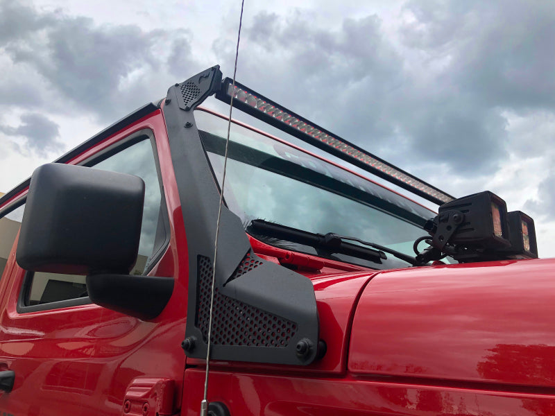 Go Rhino 730500T 18-20 Jeep Wrangler JL/JLU/Gladiator JT XE Windshield Light Bar Mount - 50in Single Row