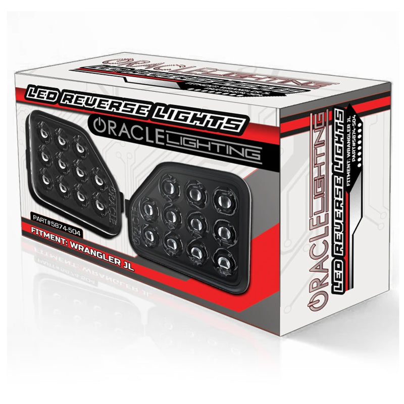 ORACLE Lighting 5874-504 Oracle Rear Bumper LED Reverse Lights for Jeep Wrangler JL - 6000K SEE WARRANTY