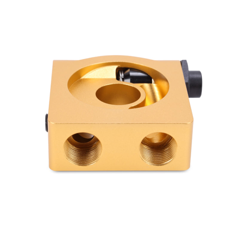 Mishimoto MMOP-SPTRM22 M22 x 1.5 Oil Sandwich Plate w/ Rear-Mounted Thermostat