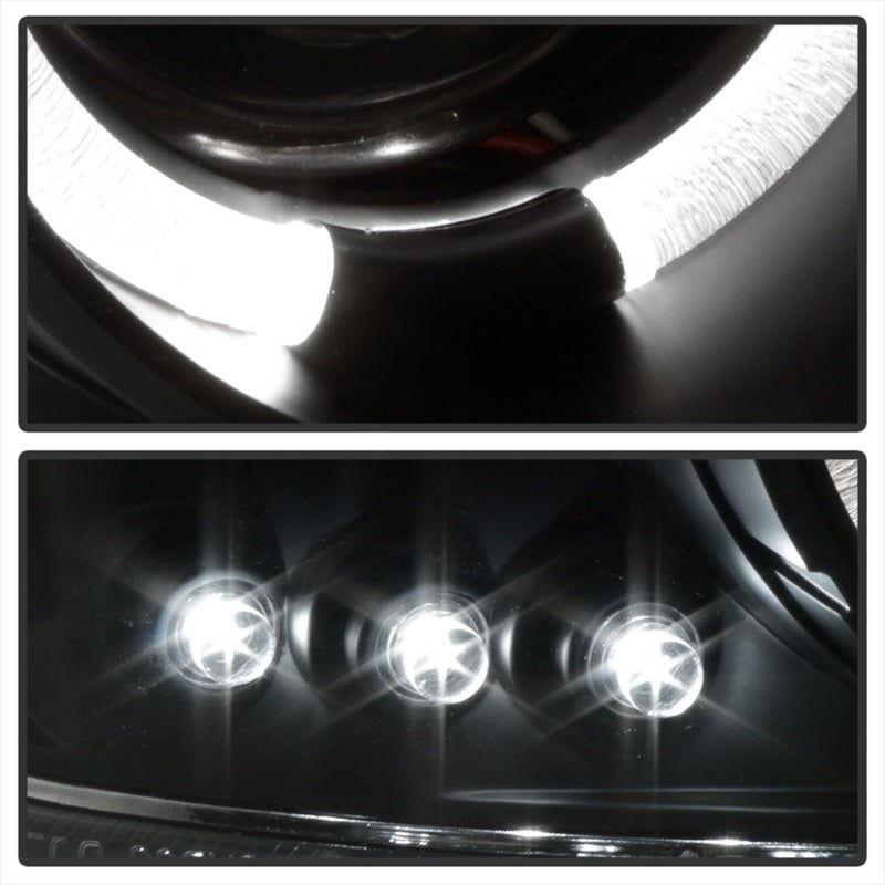 SPYDER 5009357 Spyder GMC Sierra 1500/2500/3500 99-06 Projector Headlights LED Halo LED Black PRO-YD-CDE00-HL-BK