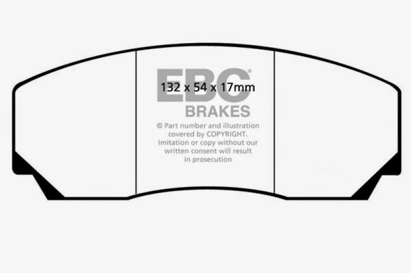 EBC DP5002NDX 90-00 Aston Martin Vantage 5.3 (Twin Supercharged)(AP) Bluestuff Front Brake Pads