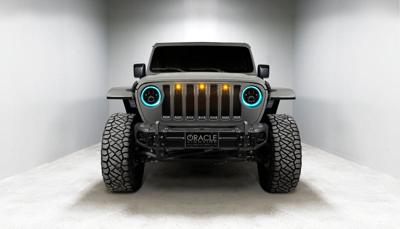 ORACLE Lighting 5769J-332 Oracle Jeep Wrangler JL/Gladiator JT 7in. High Powered LED Headlights (Pair) - Dynamic SEE WARRANTY