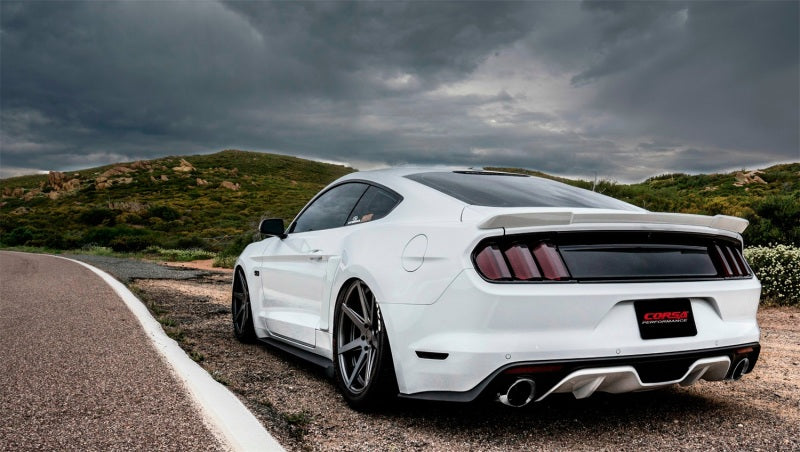 CORSA Performance 14332 Corsa 2015-2017 Ford Mustang GT 5.0 3in Cat Back Exhaust Polish Dual Tips (Sport)