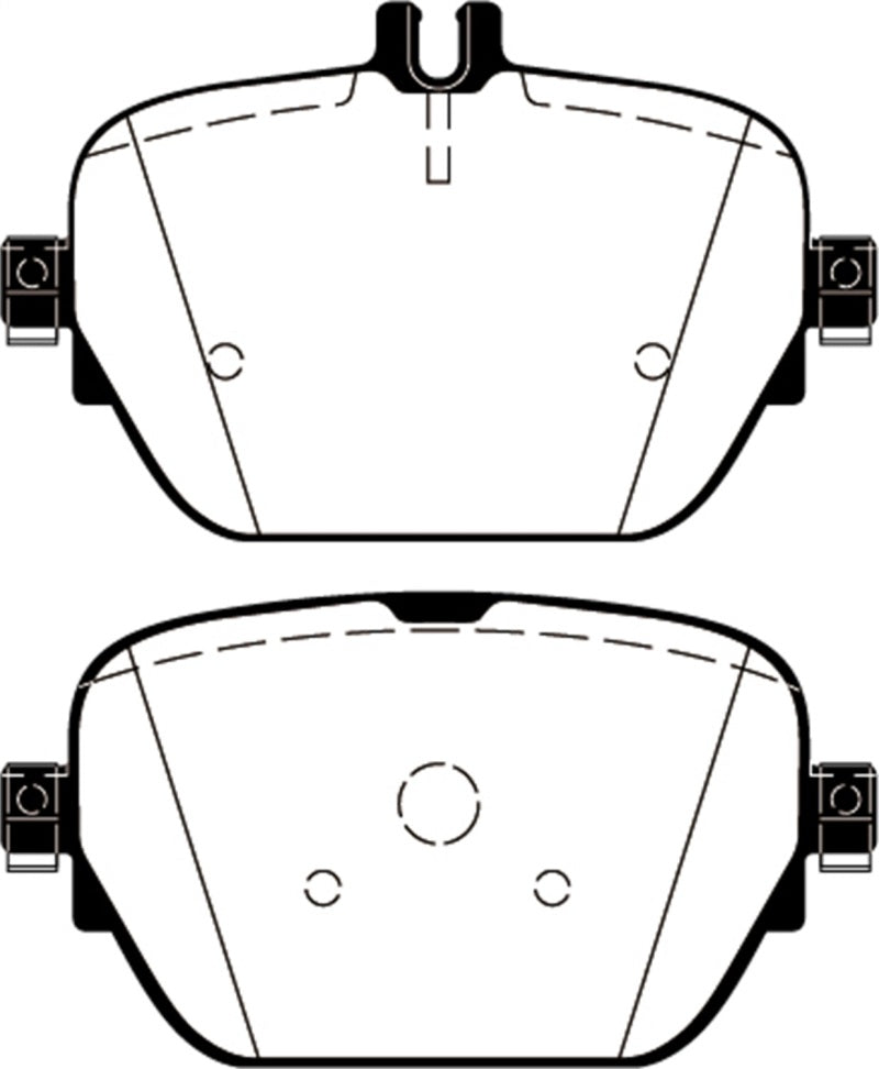 EBC DP42314R 2019+ Mercedes-Benz CLS53 AMG (C257) 3.0L Turbo Yellowstuff Rear Brake Pads