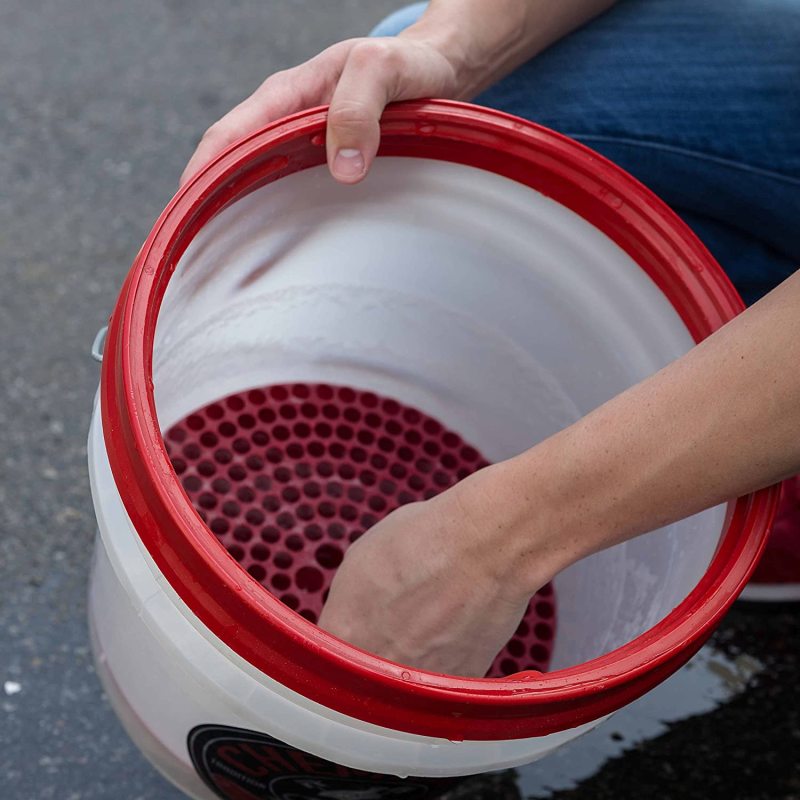 Chemical Guys DIRTTRAP02 Cyclone Dirt Trap Car Wash Bucket Insert - Red
