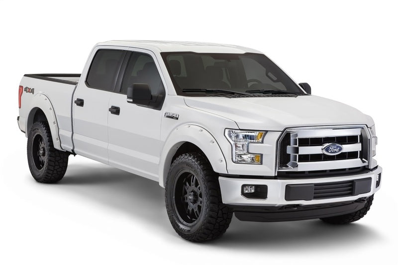 Bushwacker 20942-12 17-18 Ford F-250 Super Duty Pocket Style Flares 4pc - Oxford White