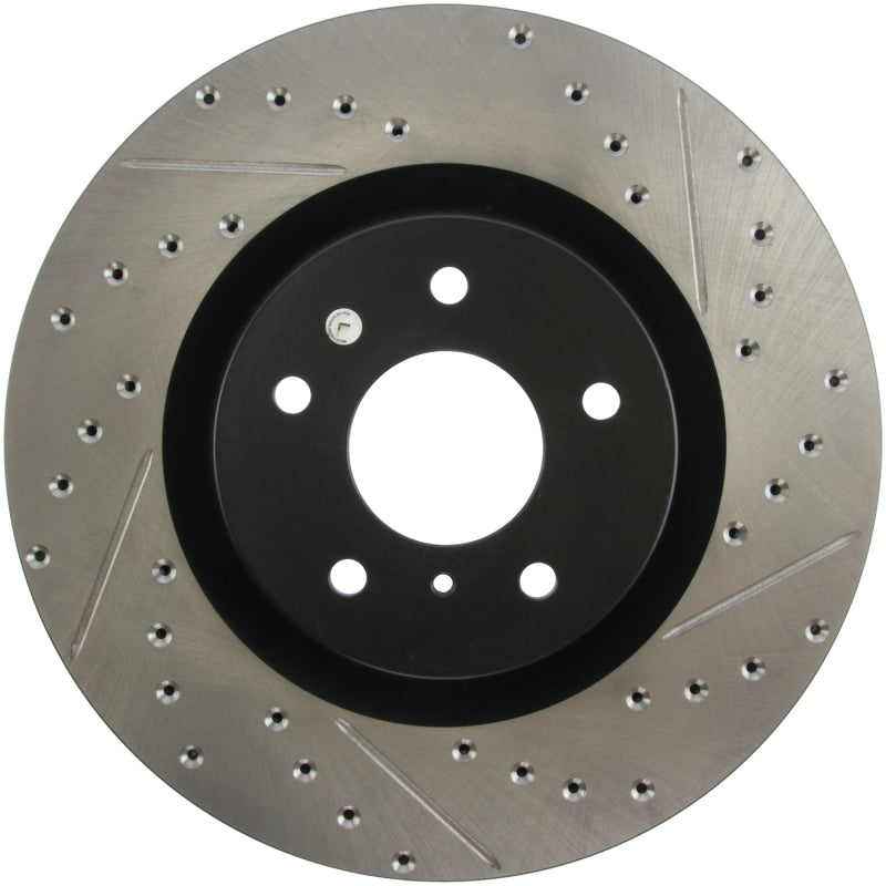 Stoptech 127.42076L StopTech Slotted & Drilled Sport Brake Rotor