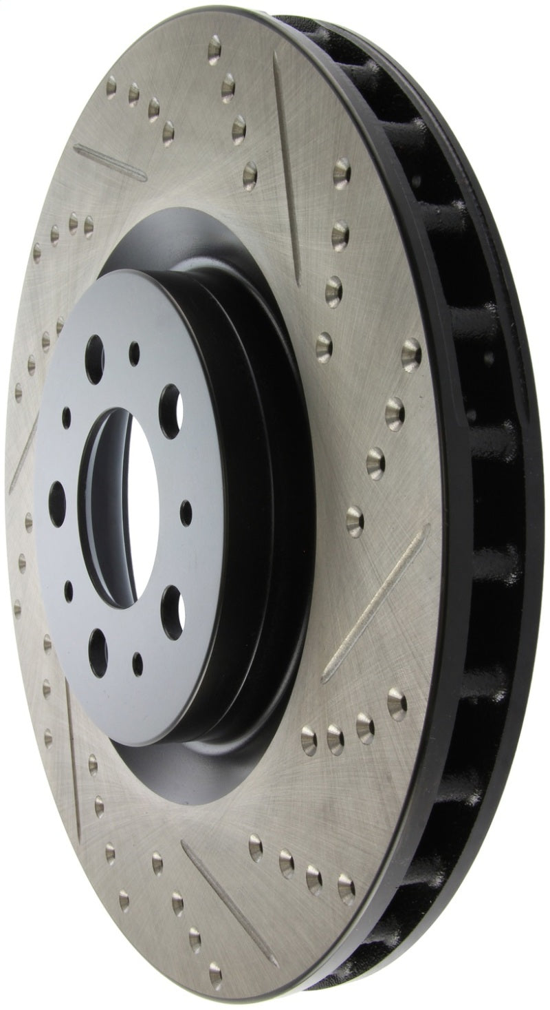 Stoptech 127.39035L StopTech Slotted & Drilled Sport Brake Rotor