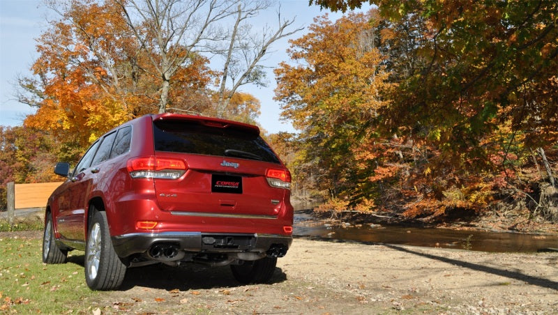 CORSA Performance 14992BLK Corsa 2014-2021 Jeep Grand Cherokee Summit Edition Black 2.5in Dual Rear Exit Cat-Back Exhaust