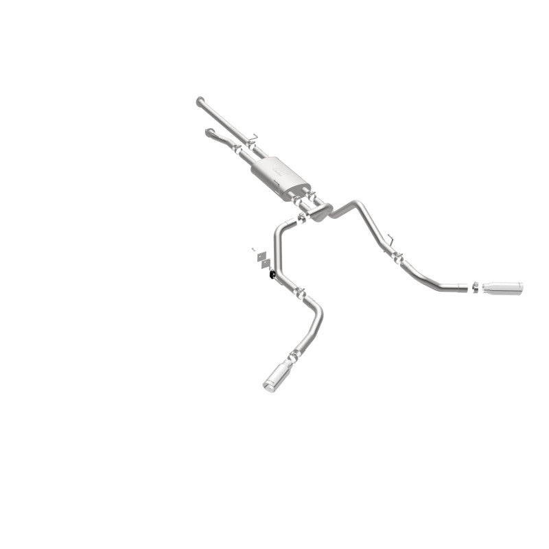 Magnaflow 19232 MagnaFlow Cat-Back 10-15 Toyota Tundra SC LB / CC SB 4.6L/5.7L V8 SS 2.5 Dual Split Rear 4in Tip